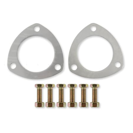 Mr Gasket 25 Diameter Triangle 3 Bolt 312 Circle 38 Hole Size Aluminum Set Of 2 7420G